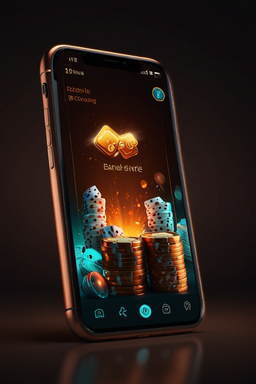 Riverspin casino app on smartphone